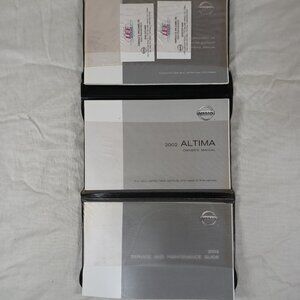 Nissan 2002 Altima Owner's Manual, Service, & Maintenance Guide Book with Case